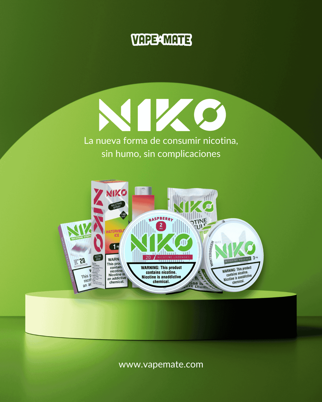 🚬💨 Descubre los productos NIKO: La nueva forma de consumir nicotina, sin humo, sin complicaciones